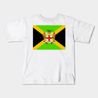 Jamaican coat of arms flag Kids T-Shirt